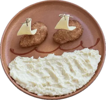 Куриные котлетки с картофельным пюре