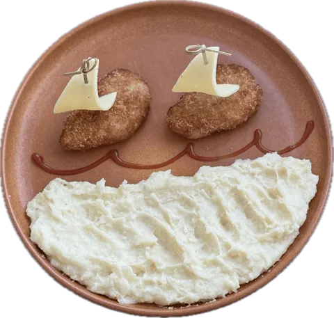 Куриные котлетки с картофельным пюре